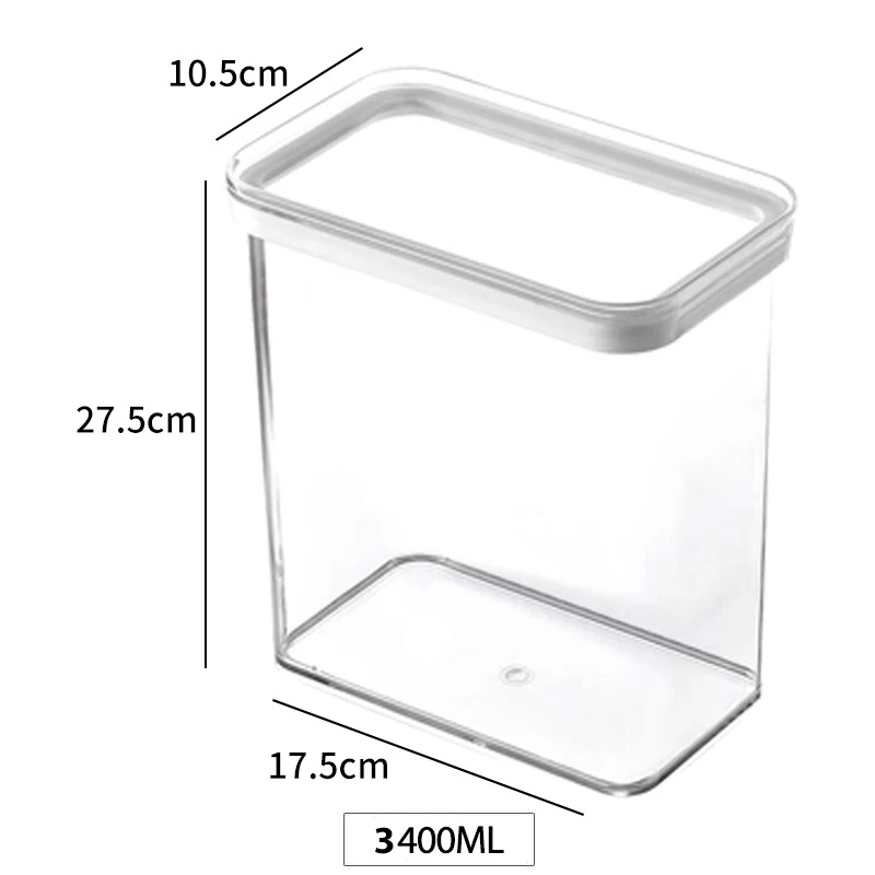 Cabinet Hanging Container Airtight Food Storage Containers with Lids  Plastic Kitchen Pantry Organization for Cereal,Rice,Pasta - AliExpress