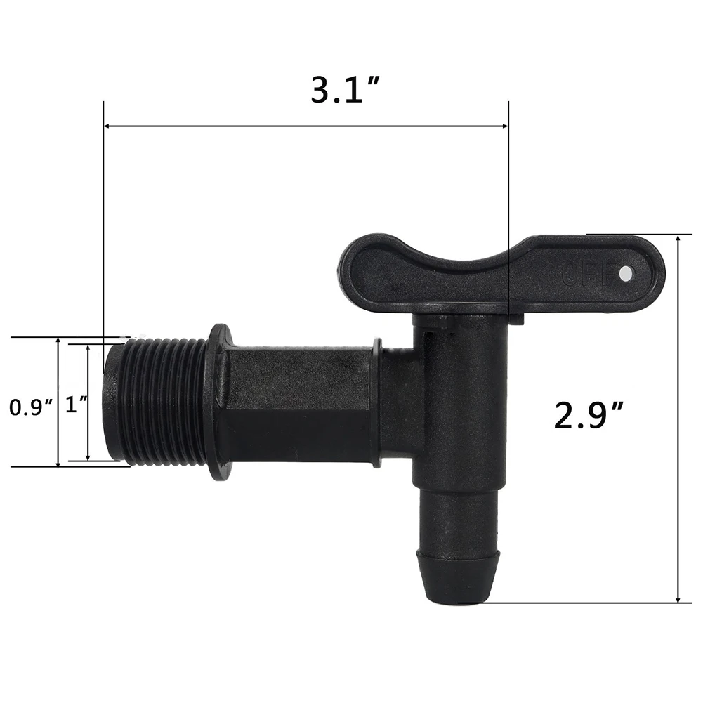 IBC Barrels Water Butt Tap Self Made Plastic Faucet For Beer Rain Brew Water Tank Faucet Garden Hose Connection