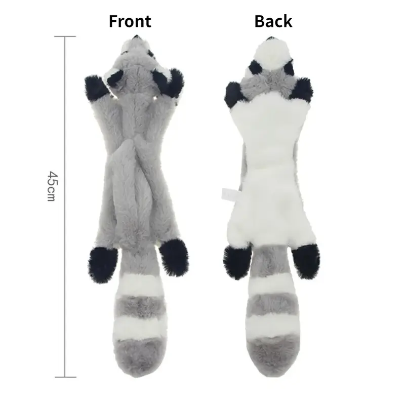 Funny Simulated Animal No Stuffing Dog Toy with Squeakers Durable Stuffingless Plush Squeaky Dog Chew Toy Crinkle Pet Squeak Toy - Image 15
