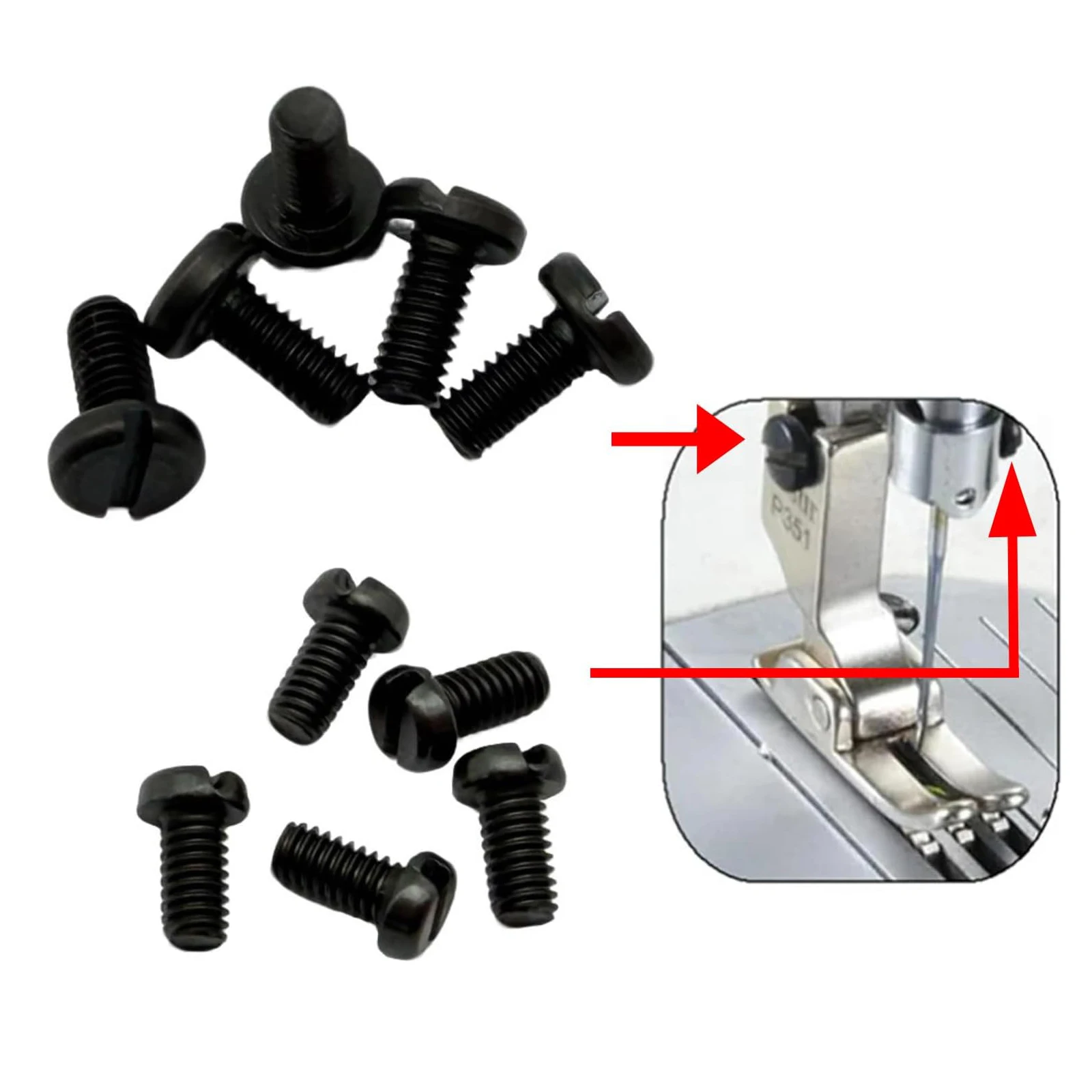 5개 바늘 클램프 세트 나사 5개 프레서 풋 나사 (주키 DDL-555, DDL-5550, DDL-8300 재봉틀 부품용)