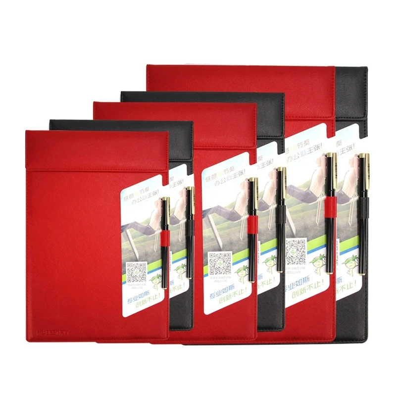 High Quality Magnetic Clipboard A5 Faux Leather Writing Pad A4 Restaurant Menu Holder Sturdy Hard Writing Board A6 Paper Holder 6