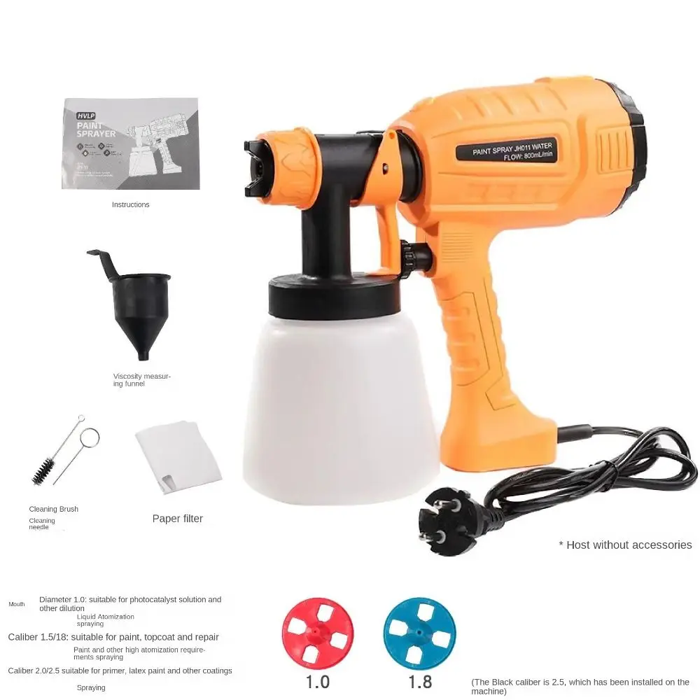 

Plastic Paint Sprayer Convenient Orange Plug-in Type Airbrush Electric Sprayer Home