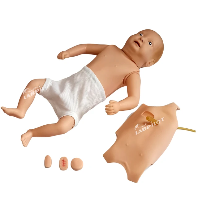 Manikin Baby Umbilical Cord Nursing Model Manikin Teaching Model Newborn  Umbilical Cord Training Model for Nursing Teaching Demonstration