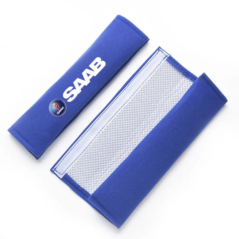 2Pcs Car Safety Belt Shoulder Cover Pad Plush Seat Belt Shoulder for SAAB 91 93 94 95 97 99 900 9000 Auto Interior Accessories car accessories car seat belt accessory safety belt shoulder guard