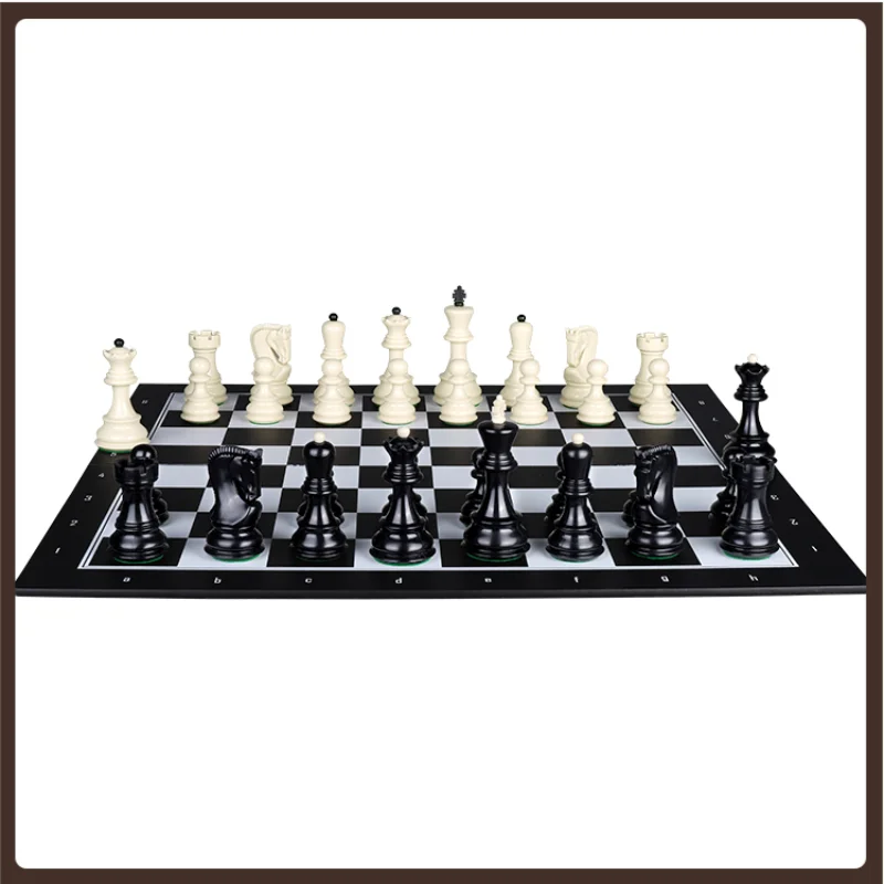 

Resin Chess Set Medieval Top Luxury Knight Exquisite Inlaid Flannel Base Chess Decor Parques Juego De Mesa Family Board Games