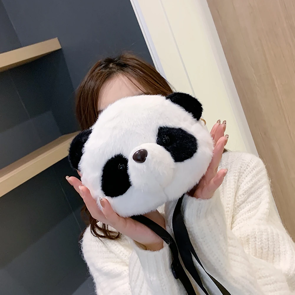 Cute 3D Panda Crossbody Phone Bag For Girls & Teens – Stuffed Animal Messenger Purse With Adjustable Strap, Lightweight - View #9