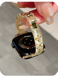 Elegant Metal Bracelet Link with Nice Bling - 42mm44mm45mm49mm (Gold)
