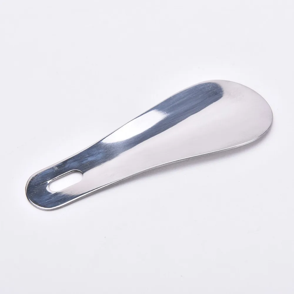 

10cm Spoon Shape Stainless Steel Silver Shiny Metal Shoe Horn Shoehorn