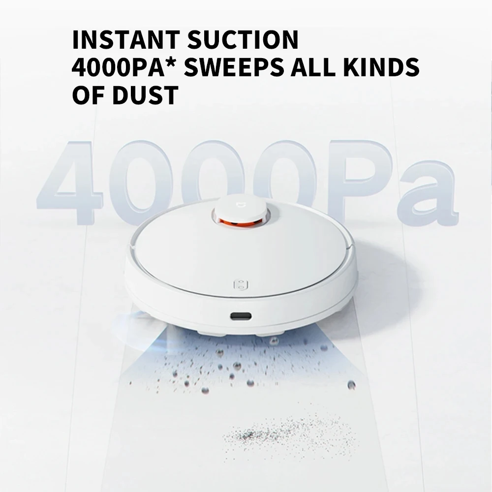 XIAOMI-Robot aspirador MIJIA 3C edición mejorada, 5000PA, succión ciclónica  para el hogar, Planificación inteligente, barrido, lavado de polvo, mopa -  AliExpress