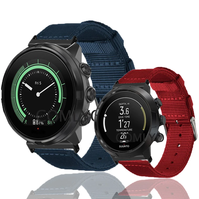

Wristband for SUUNTO 9 Baro 7 Spartan D5 Strap smartwatch Band Nylon Canva Soft Belt
