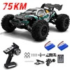 1:16 75KM/H or 50KM/H 4WD RC Car with LED Remote Control Cars High Speed Drift Monster Truck for Kids Vs Wltoys 144001 Toys 2