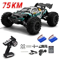 1:16 75KM/H or 50KM/H 4WD RC Car with LED Remote Control Cars High Speed Drift Monster Truck for Kids Vs Wltoys 144001 Toys 2