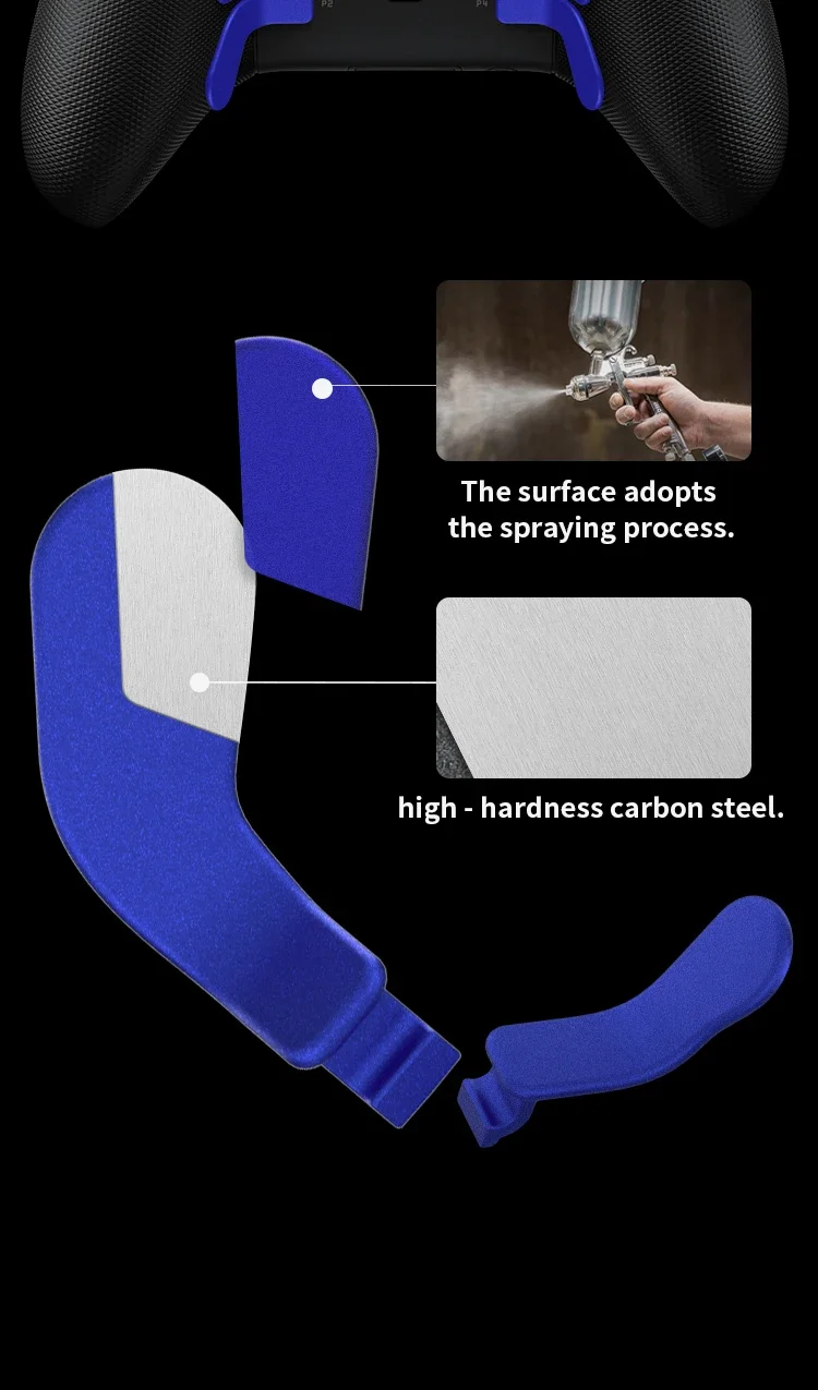 FOR Xbox One Elite Series 2 Controller Accessories Kit Metal D-Pad Trigger Paddles Repair set Gamepad Thumb Stick Grips