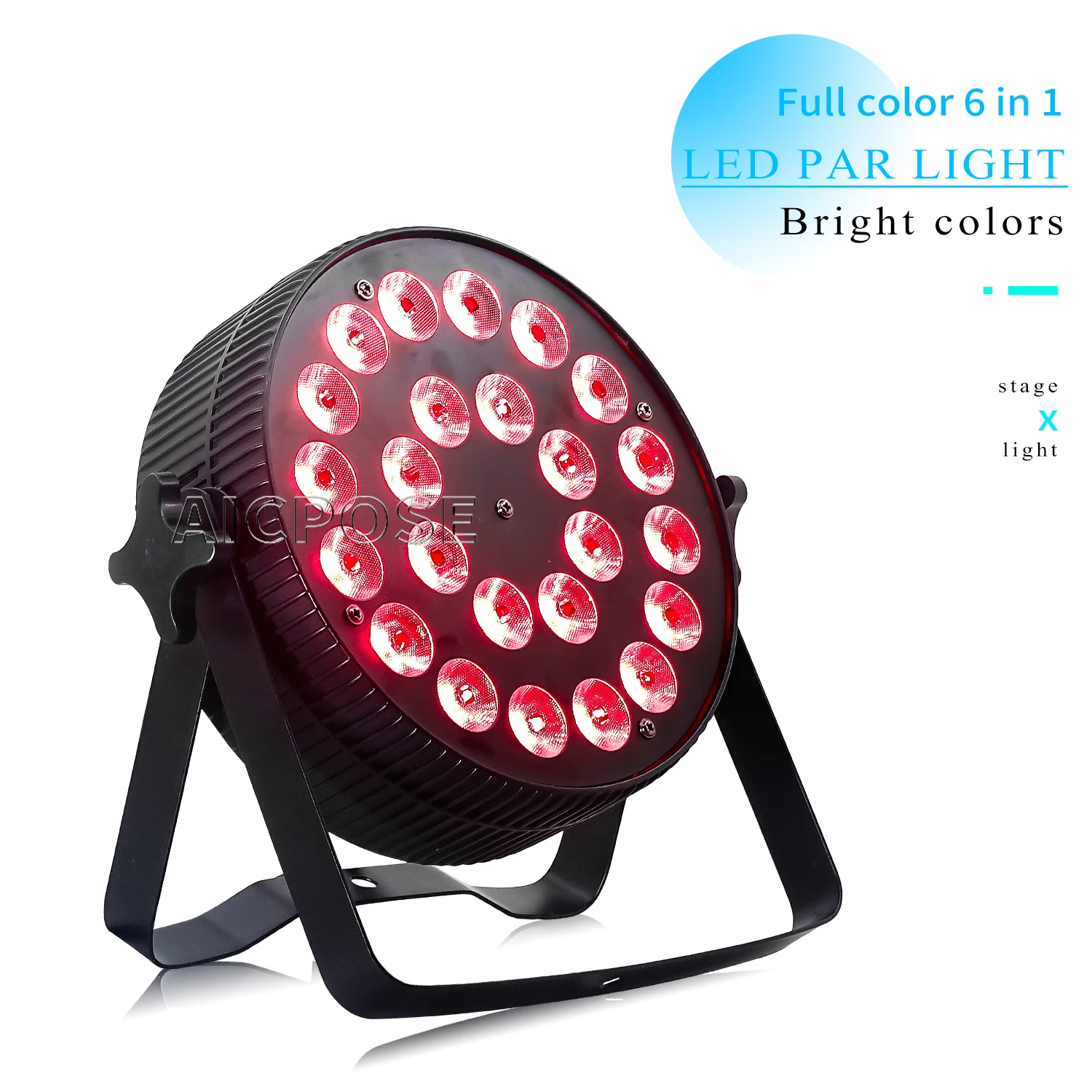 24 X1 2W/24X18W Rgbwa Uv 6-In-1 Led Par Light Dmx Control Alluminio Stage Spotlight Party Wedding Dj Disco Bar Dance Floor Lighting