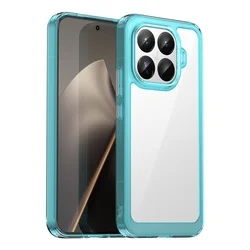 Enhanced Transparent Colorful TPU Protective Phone Case with Clear Back - Xiaomi 15T Pro (Green)