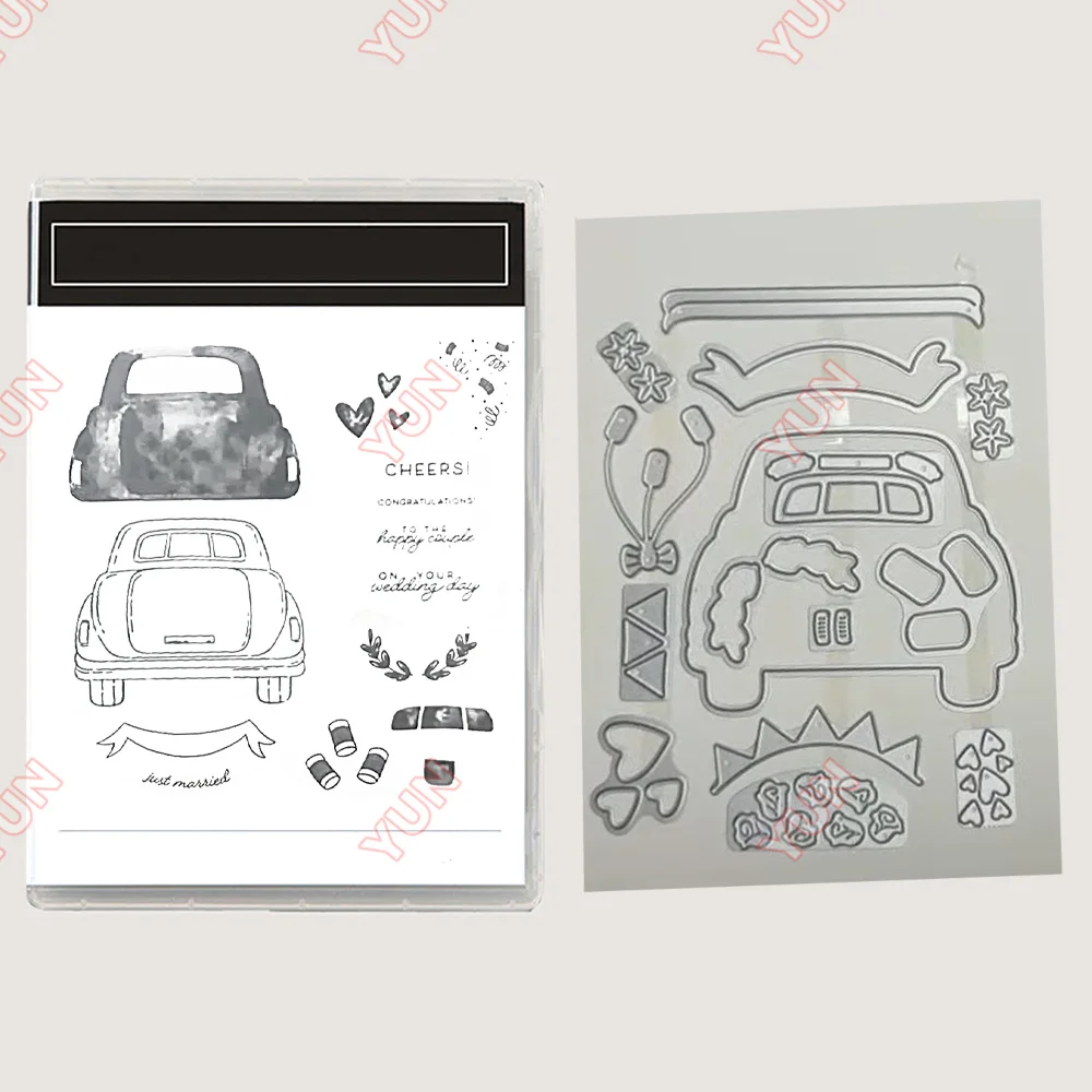 thumbnail image 1 of Nuevo juego de troqueles de corte de metal navideños o sellos transparentes para tarjetas de felicitación de cumpleaños, regalos, bricolaje, relieve, álbumes de recortes, nuevo, 1 of 5