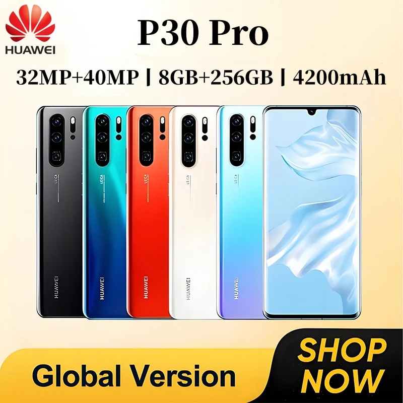 Huawei P30 Pro 8GB/256GB グローバル版 Original Huawei P30 Pro 256GB ,8GB RAM (Unlocked) Single SIM
