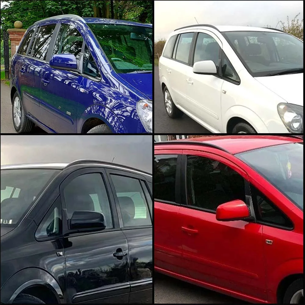 1 쌍 백미러 커버 도어 사이드 윙 미러 캡 글로스 블랙 Vauxhall Zafira B MK2 2008 2009 2010 2011 2012 2013 2014