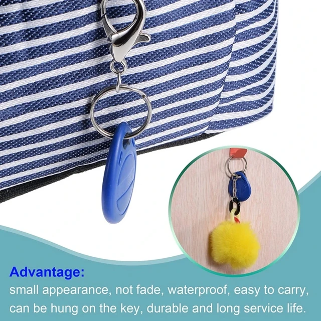 High Quality RFID Proximity 125KHz Blank Chip Copy Writable T5577 EM4305 Token Tag Keychain Card For Door Entry Access Control 6
