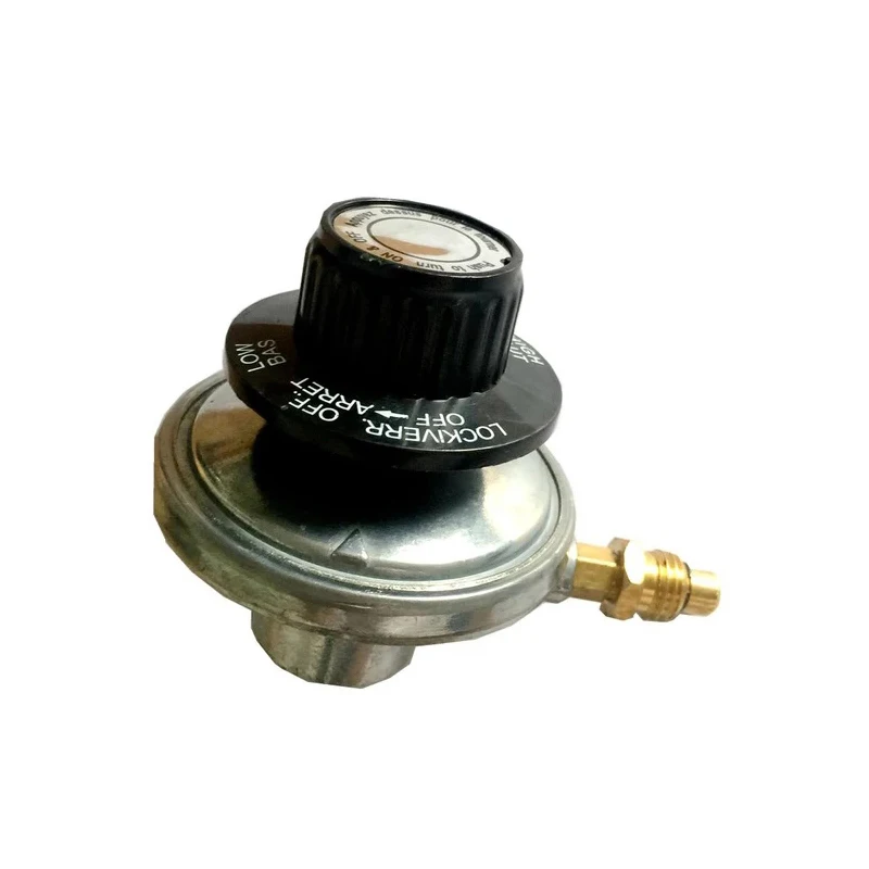 

North America LPG One Pound Gas Cylinder Tank Propane Adjustable Low Pressure Gas Regulator Valve M12*1 With Nozzle 0.7mm