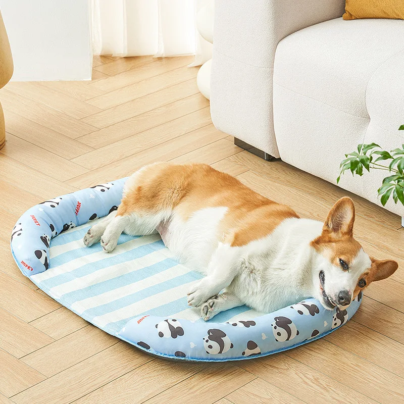 Cooling Dog Mat Breathable Pet Bed For Summer And Car Use_voghion.com
