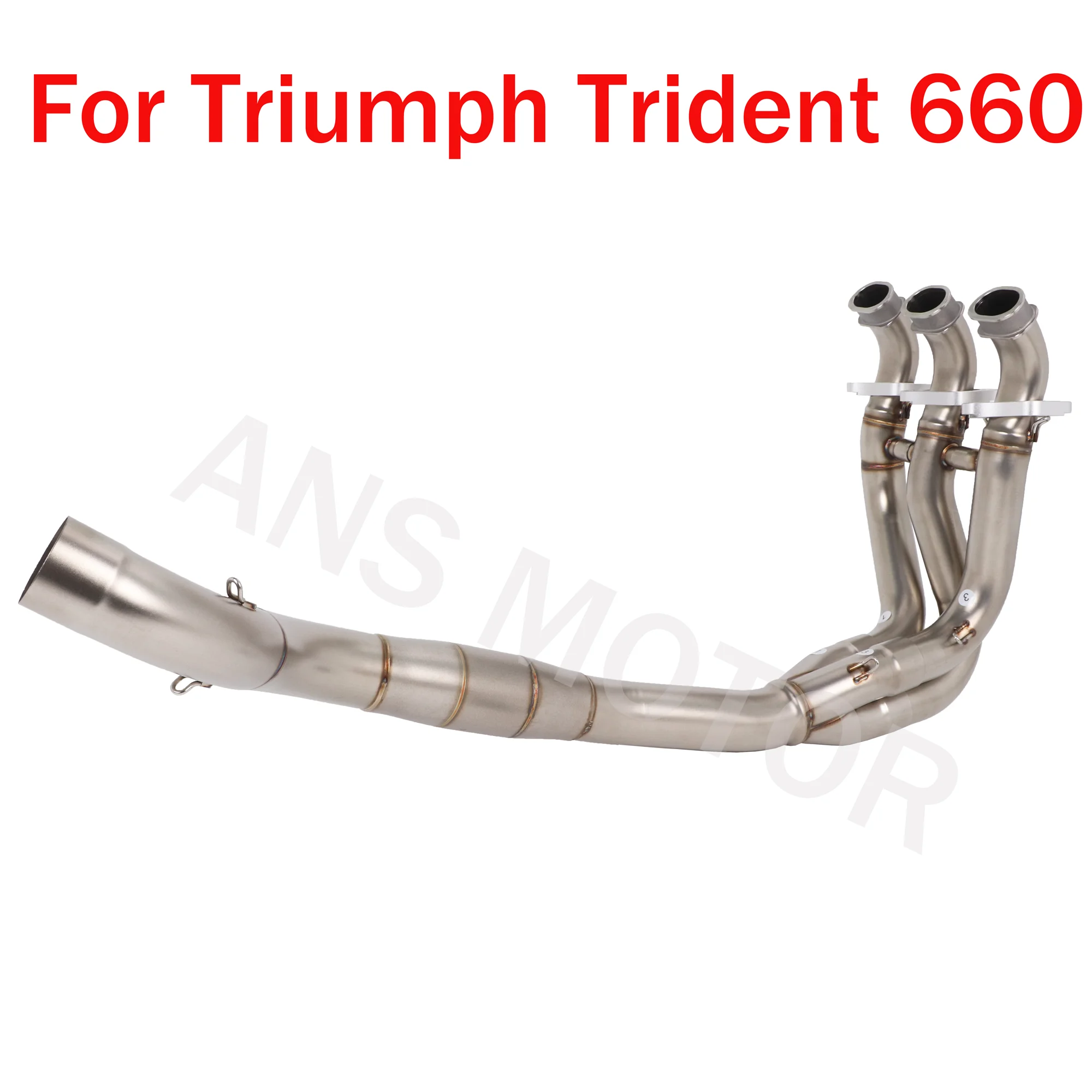 

For Triumph Trident 660 2021- 2023 Motorcycle Exhaust Stainless Steel Slip On Exhaust Muffler Header Pipe