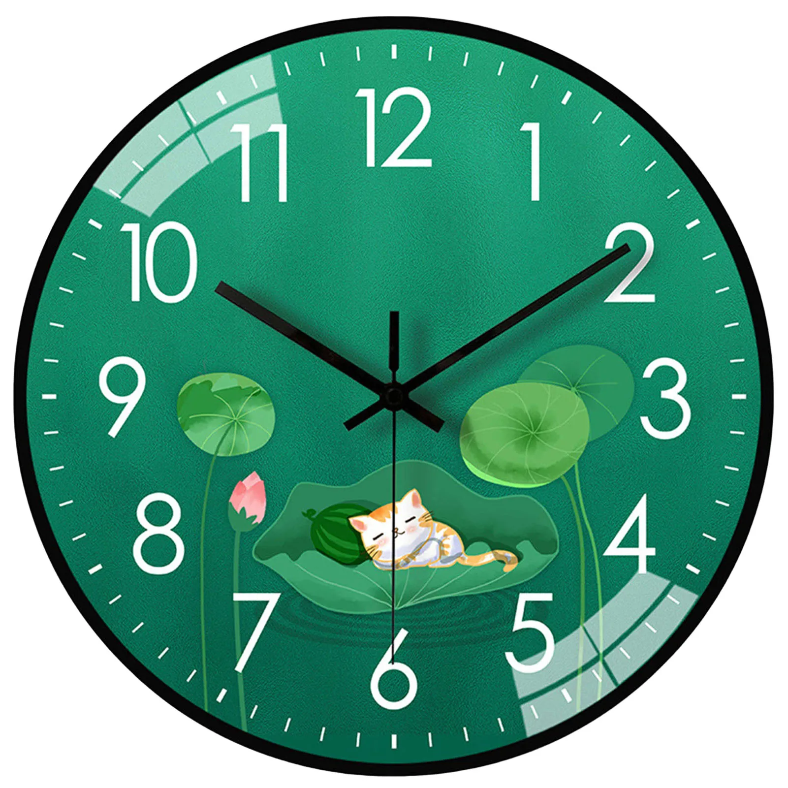 Round Analog Wall Clock Silent Sweep Movement 1092  