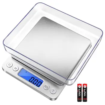 Bilancia da cucina digitale 500/1 kg/2 kg/3 kg Bilancia per gioielli piccola Bilancia per alimenti Peso digitale Grammo e Oz Bilancia digitale per grammi 1