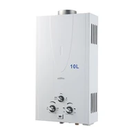 New In Stock Shower Geyser 6 8 10 12 16 Litre Tankless Instantaneous Camping Domestic Gas Water Heater White Steel Wall Mounted 1