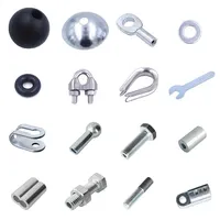 Gym Cable Steel Wire Rope Accessories Cable Machine Fitness Equipment Exercise Metal Limit Ball Terminals Gasket 1