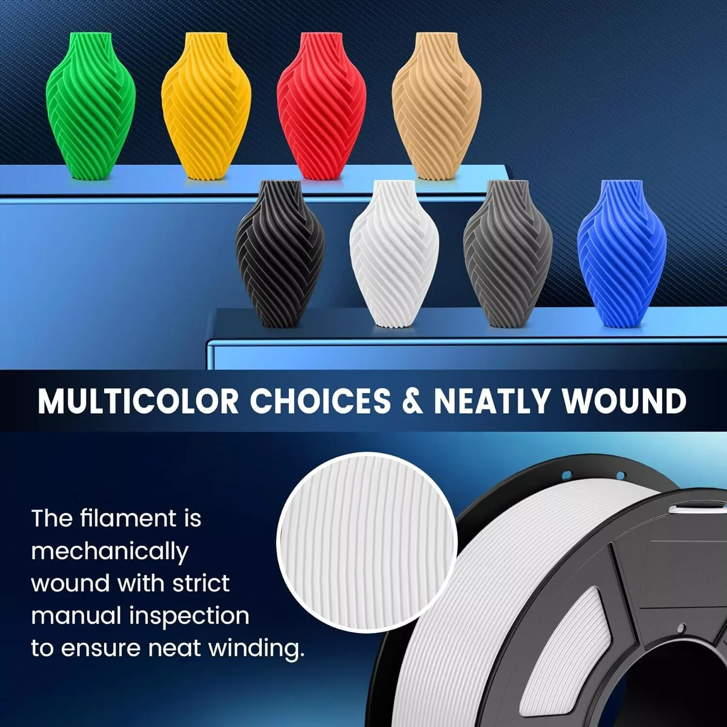 3D PLA Matte Filament 1.75mm 5