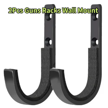 Fucile tattico per pistola, ganci a J per fucile, ganci per montaggio a parete, arco per tiro con l'arco con imbottitura morbida, accessori per la caccia, 1 Pai