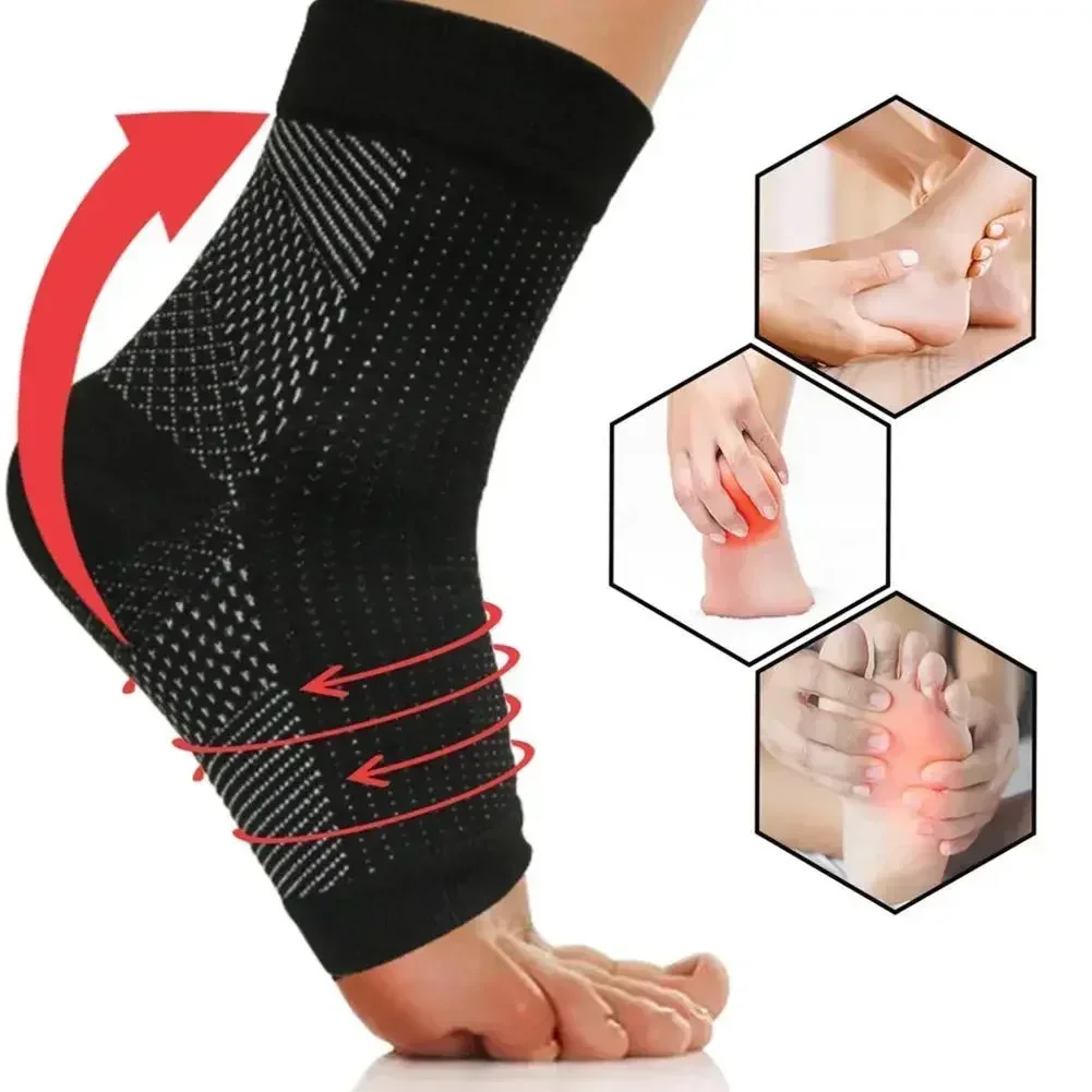 

For Soothe Neuropathy 1pair Pain Brace Women Ankle Socks Men Compression Fasciitis Relief Swelling Plantar