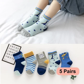 5Pairs/lot Baby Socks Autumn Winter Warm Cotton Kids Socks Cute Girls Cartoon Animal Boys Infant Socks Baby Clothes Accessories