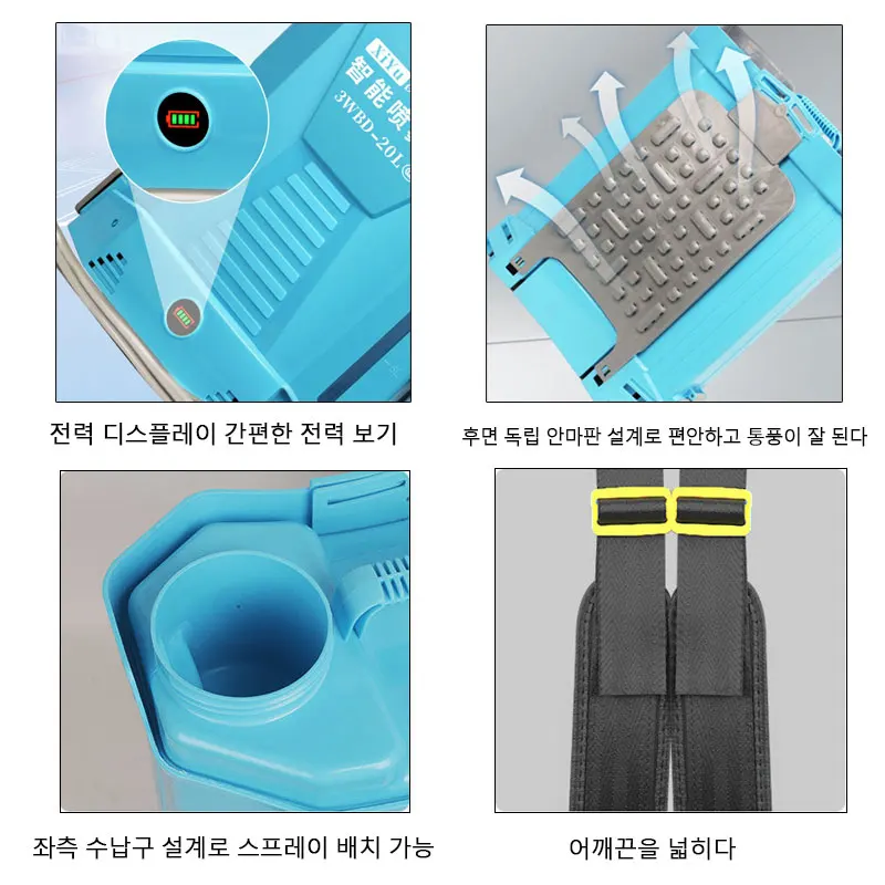 Upgraded 80A Large Capacity Lithium Battery Electric Stirring Sprayer Full-automatic High Pressure Garden Irrigation Sprayer 5