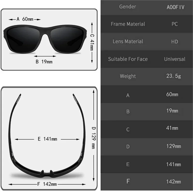 Dust-proof Polarized Sunglasses One Piece Fishing Classic Sun Glasses Men's Driving Shades,polarized sunglasses,fishing sunglasses