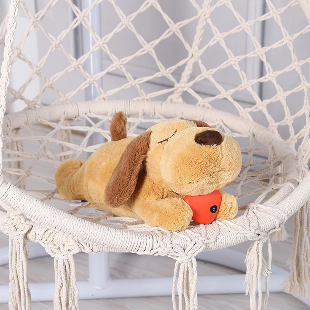 Puppy Heartbeat Soothing Hug Toy Dog Heating Plush Doll Pet Comfortable Behavioral Training Play Aid Tool Anxiety Relief Sleep
