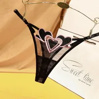 Lingerie Sexy pour femmes broderie sous-vêtements féminins taille basse filles tongs japonaises femmes culottes femme vêtements sous-vêtements femmes 5