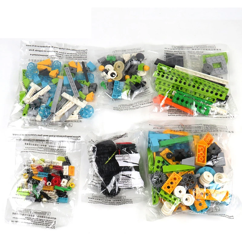 

276 Ps/set MOC Vigas de Engrenagens Do Eixo e Conectores de Blocos de Construo Tijolos Peas Kit para 45300 WeDo 2.0