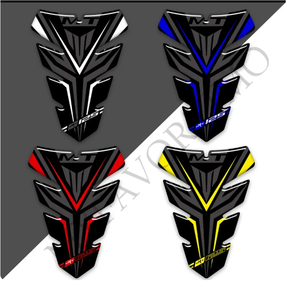 

Tank Pad Protector For Yamaha MT-125 MT125 MT - 125 Decal Stickers Emblem Badge Logo Side Fairing Symbol Protection Motorcycle