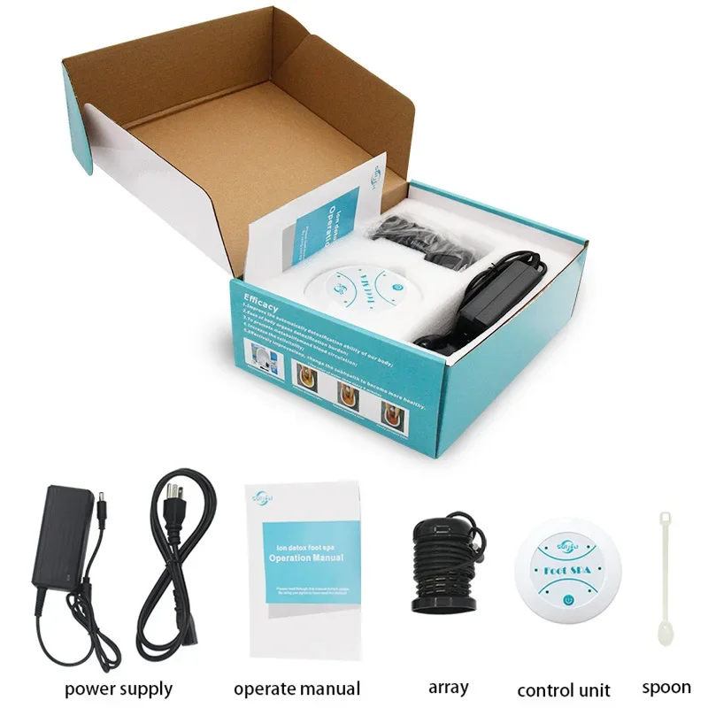 Elektryczny masażer do stóp Ionic Detox Foot Spa: elektryczna wanna do stóp z wibracjami i hydromasażem, aquaterapia do pielęgnacji i relaksacji stóp