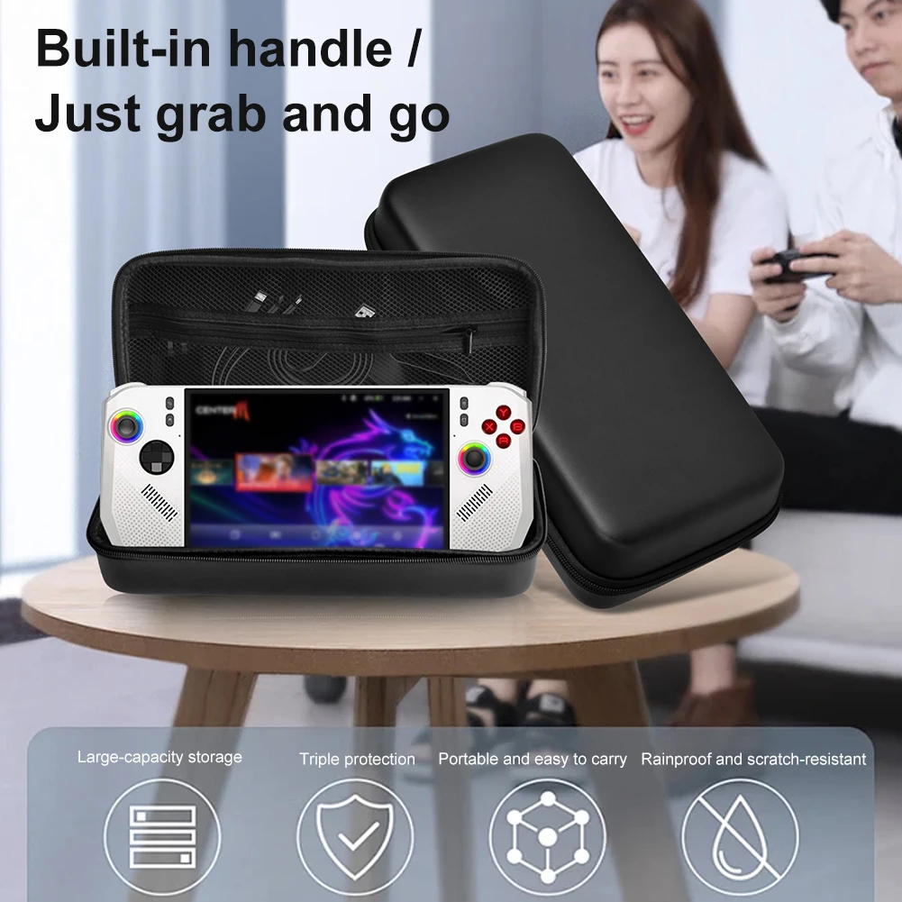 EVA Hard Portable Protective Bag Case For MSI Claw 8 Ryzen Edition 2025 Game Console Travel Storage Pouch Carry Bag Anti-fall