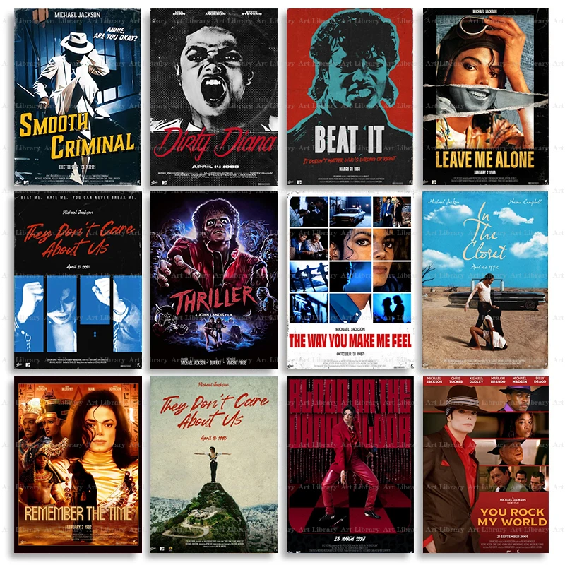 Bunny wall art nordic posters and prints animal brown rabbit canvas painting nursery wall picture home decor for baby kids room 10 Singer Michael Jackson Pop Music Album Poster Classic Song Thriller Canvas Painting Prints Wall Pictures Home Decor Gifts