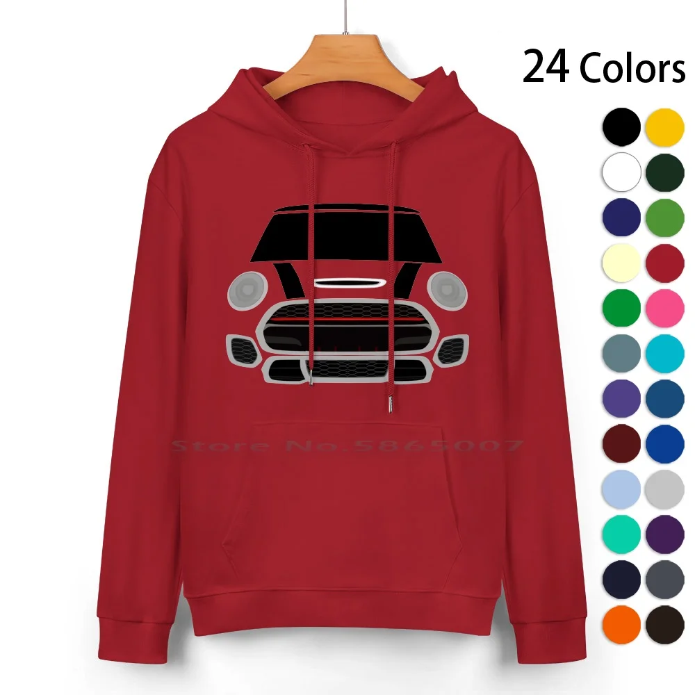 Rosso Italiano Lavoro Puro Cotone Felpa Con Cappuccio Maglione 24 Colori Mini Jcw John Cooper Funziona Tedesco Inglese Blu Bianco Stilizzato Minimal