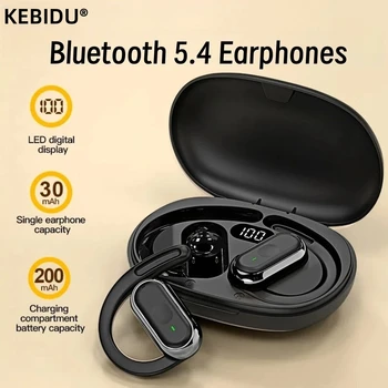 Auricolari Bluetooth 5.4 IPX7 Cuffie wireless impermeabili da 20 ore con microfono con cancellazione del rumore ENC Bassi profondi per palestra sportiva