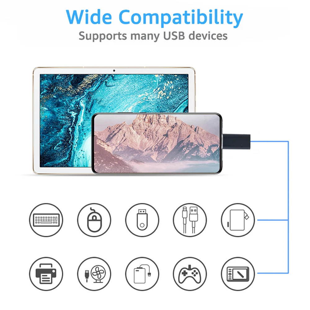 USB C To Micro USB Adapter TypeTo Micro USB Converter Connector Support Charge/Data/Headphone Converter Sync for Samsung Xiaomi