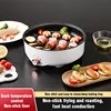 220V MultiCooker Electric Frying Pan Househould Barbecue Fried Steak Fish Omelette Frying Pan Non-stick Electric Machin EU Plug 2