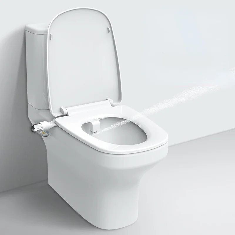 Compre Bidet Pulverizador Agua Caliente Y Fría Doble Boquillas Cubierta Del  Asiento Del Inodoro y Asiento De Inodoro de China por 20 USD