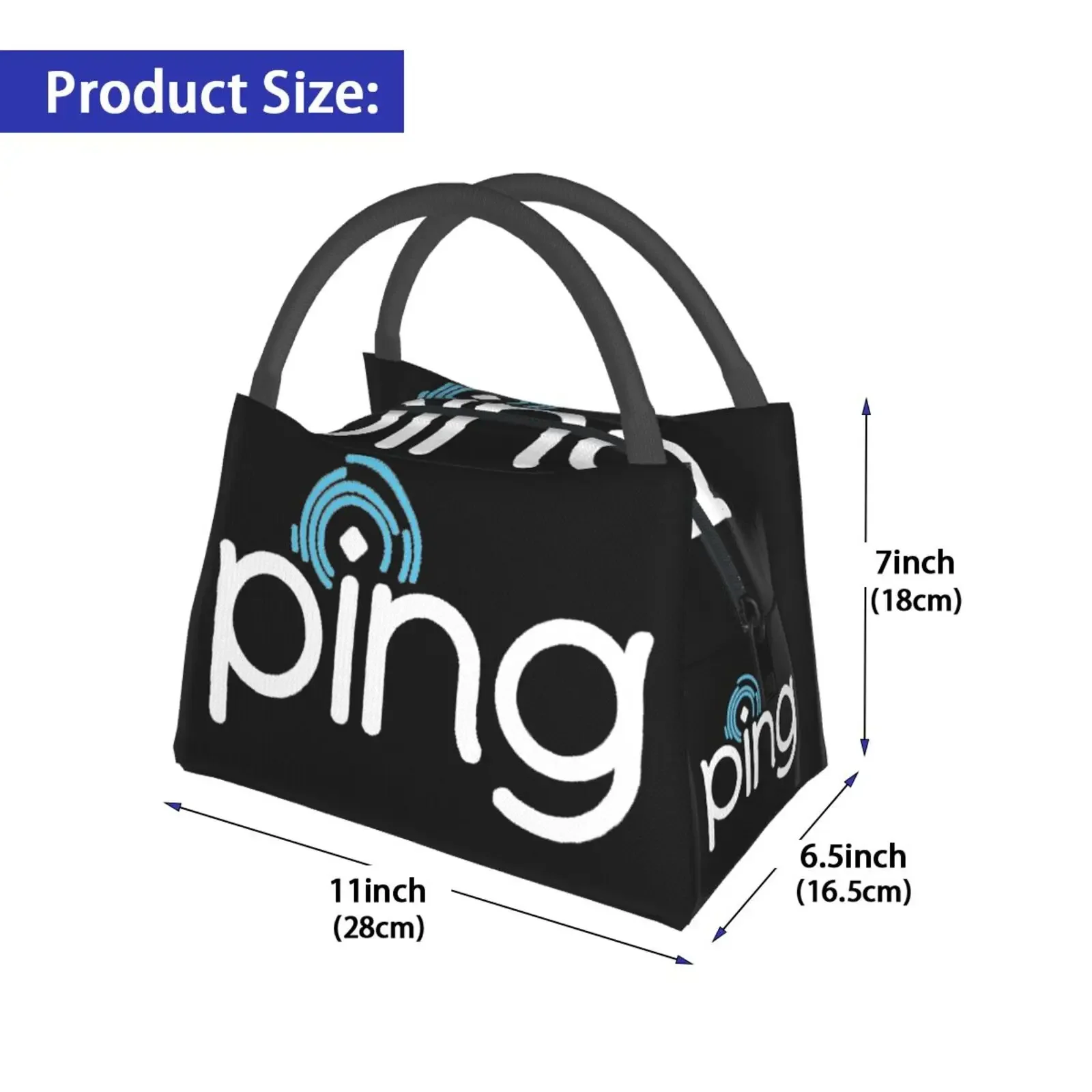 Golf Logo Lunch Bags Reusable Tote Lunch Bags For Office Work School Picnic Camping Thermal Insulation And Cold Preservation 3