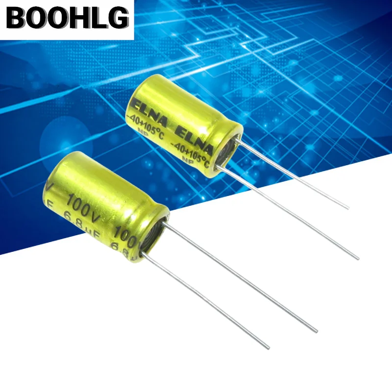 Polypropylene Film Capacitor 10pcs 100V NP Electrodeless Speaker Audio Non Polarity Frequency 1UF 1.5UF 2.2UF 3.3UF 4.7UF Crossover